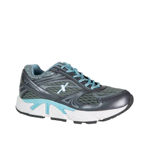 NEW XELERO ladies genesis wide sneakers in graphite/mint - Picture 1 of 4